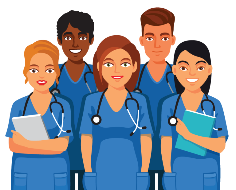 a group of doctors standing together