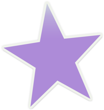 a purple star on a white background