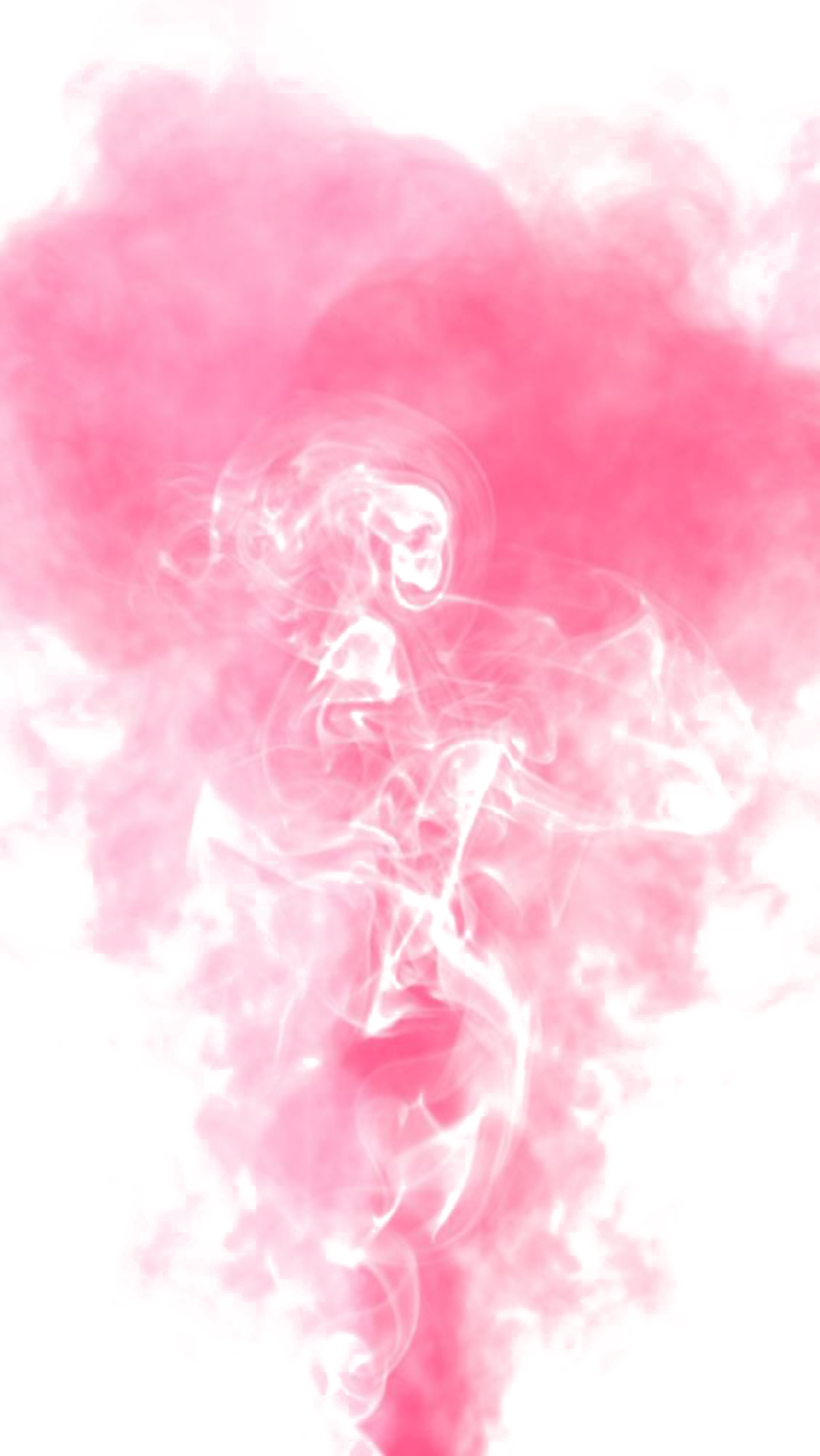 pink smoke on a white background
