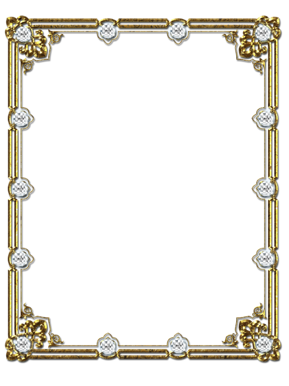 a gold frame with diamonds on it