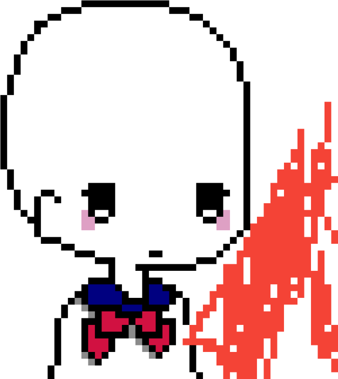 a pixeled image of a man with a bow tie