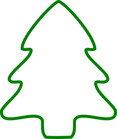 a green christmas tree