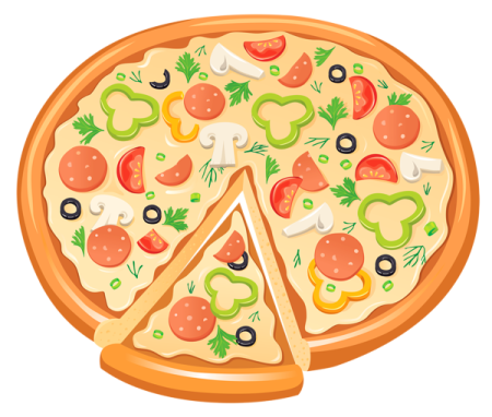 a pizza with different toppings on it