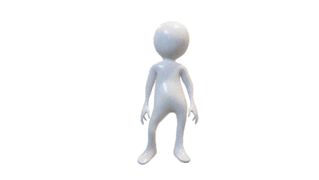 an image of a small white figure