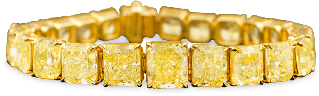 a yellow diamond ring