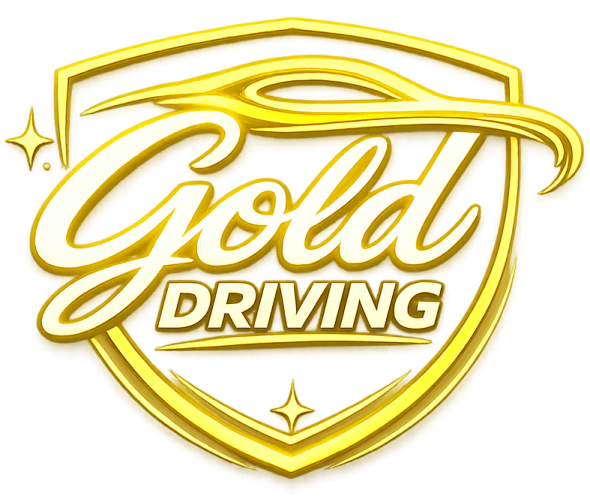 gold driving logo