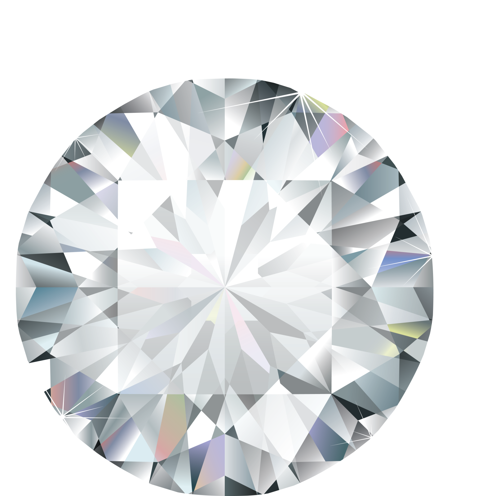 a diamond on a white background