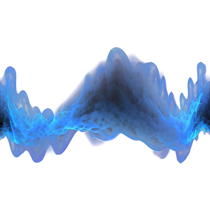 blue smoke on a white background