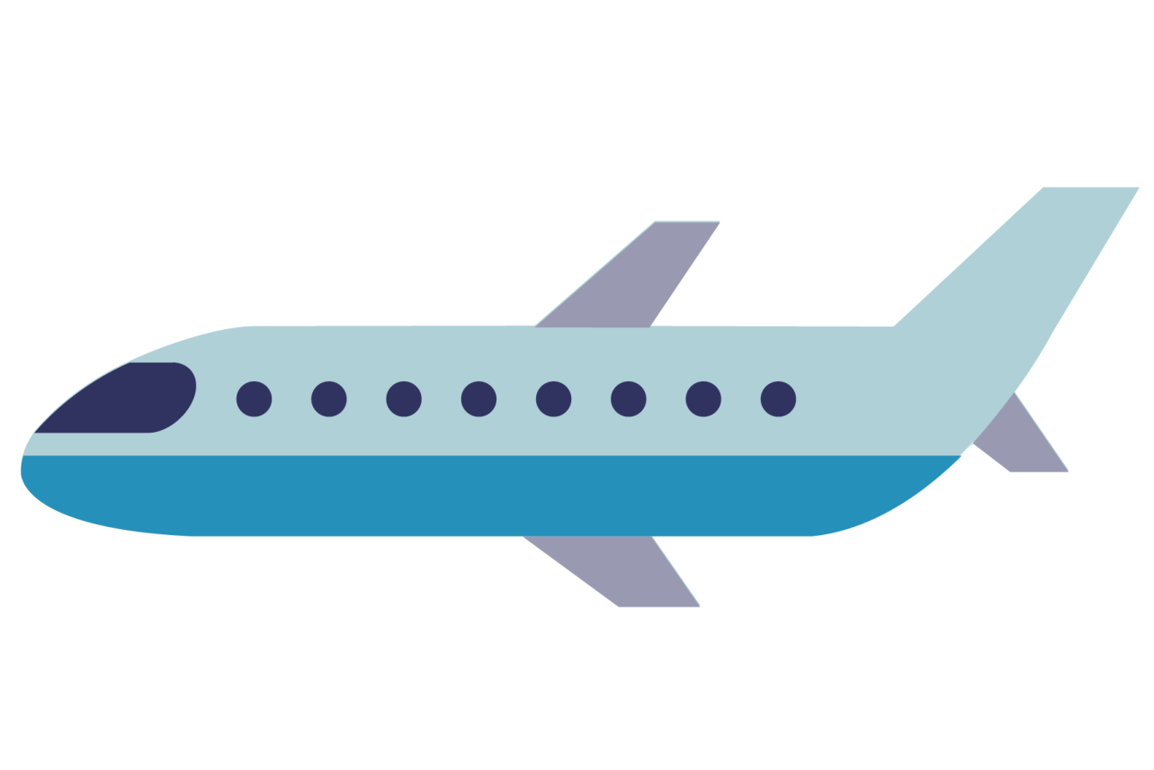 an airplane icon