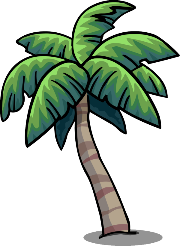 a cartoon palm tree