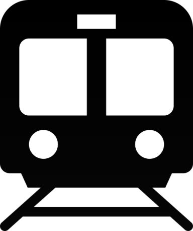 a black and white image of a train