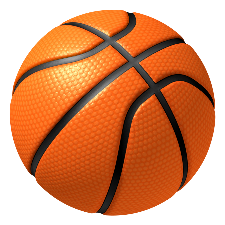 a basketball ball on a white background