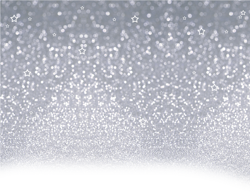 a silver glitter background with stars