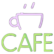 the logo for cafe