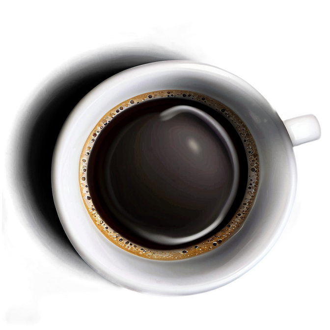 a cup of coffee on a white background