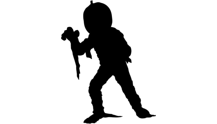 a silhouette of a person with a backpack
