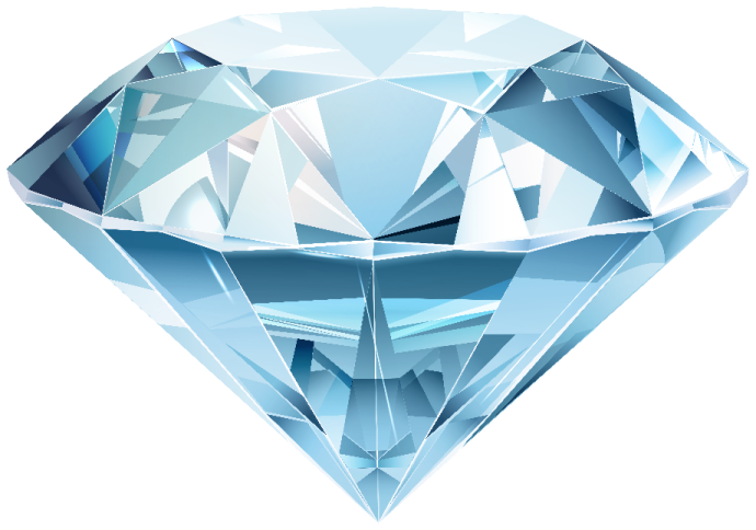 a diamond on a white background