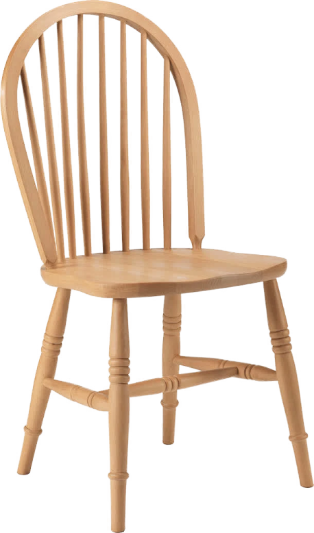 a wooden chair on a white background