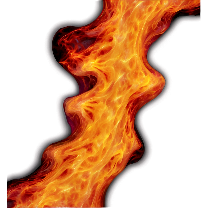a red and yellow fire on a white background