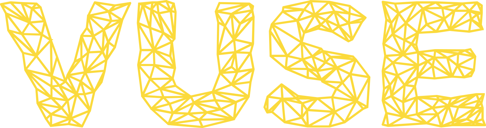 the word muse is made up of geometric shapes