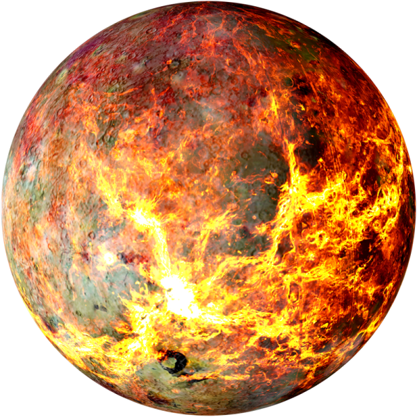 an image of the planet in flames
