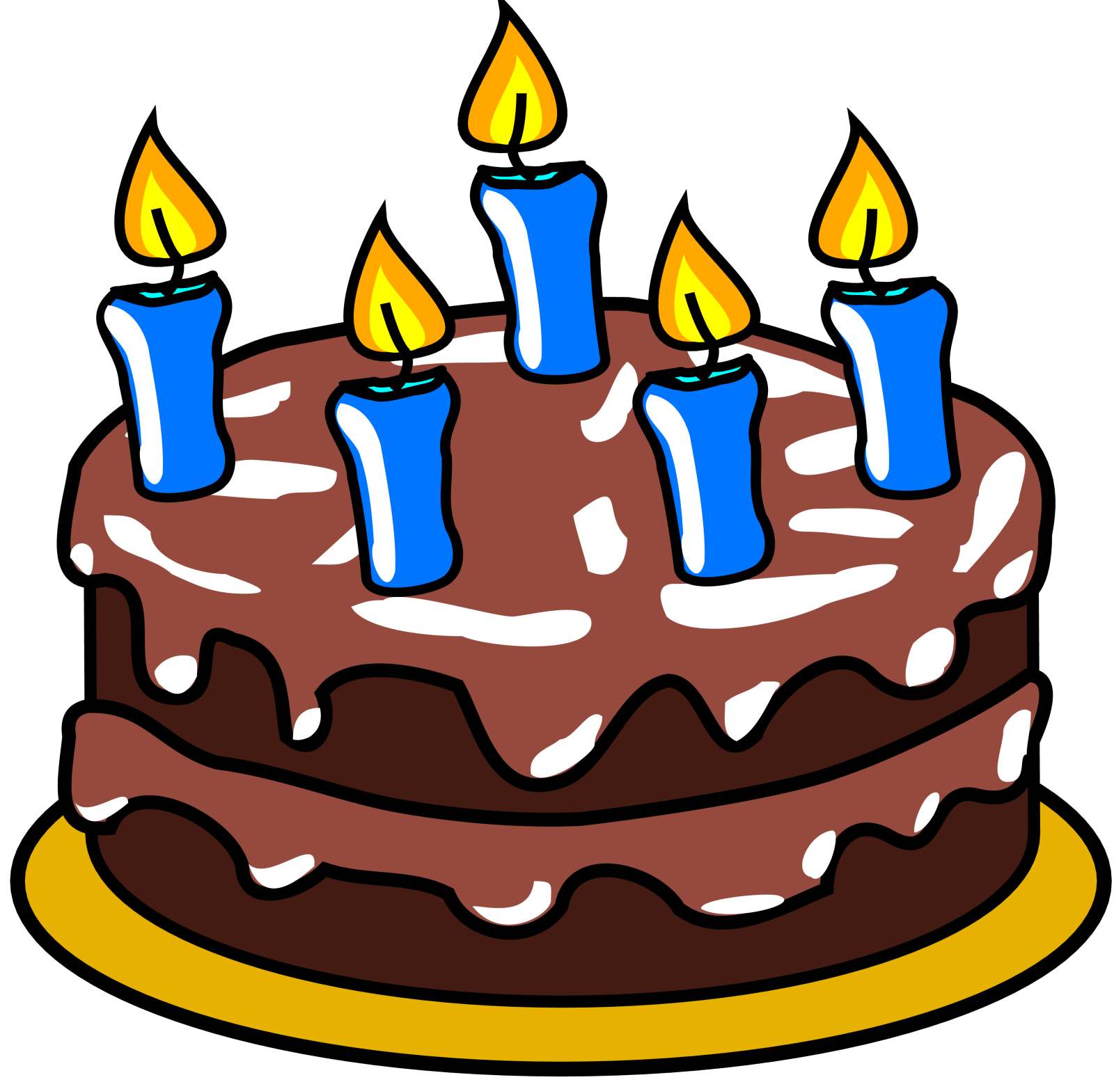 a birthday cake with lit candles on top