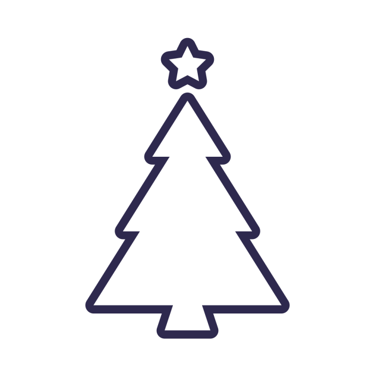 a christmas tree with a star on top