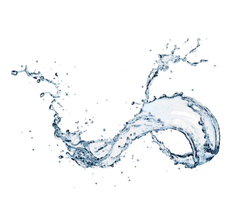 water splash on a white background