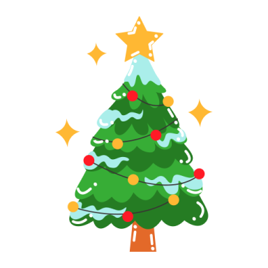 a christmas tree with decorations on it