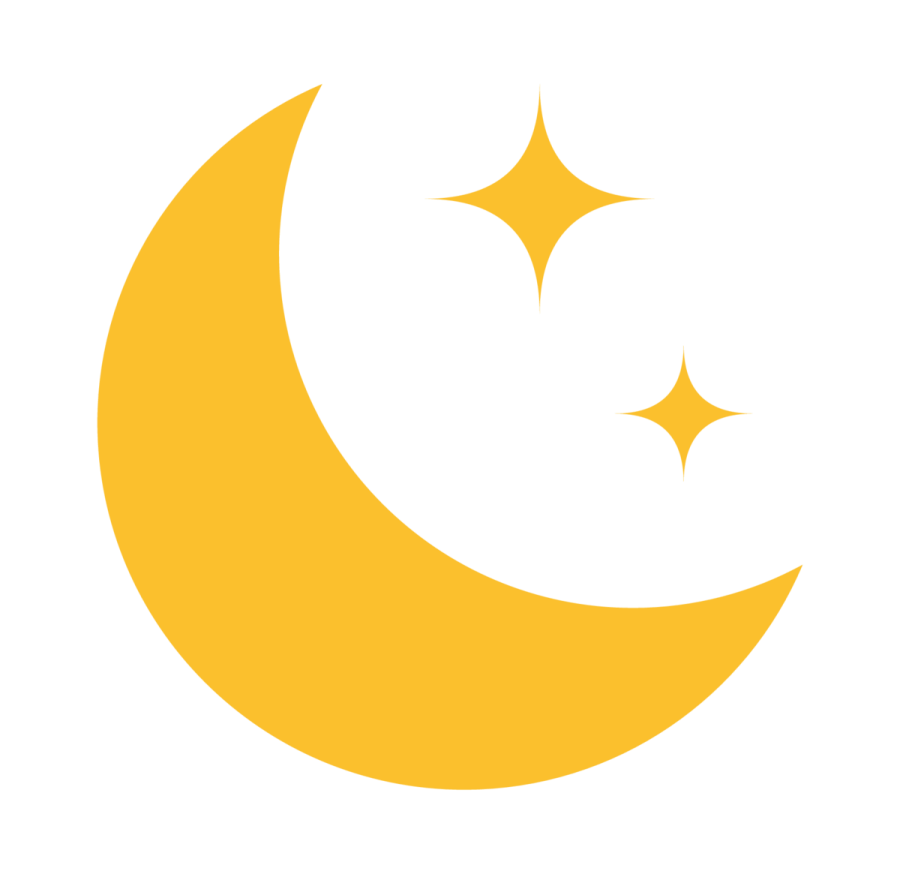 a crescent with a star on it