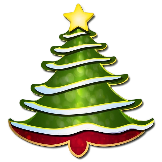 a christmas tree with a star on top