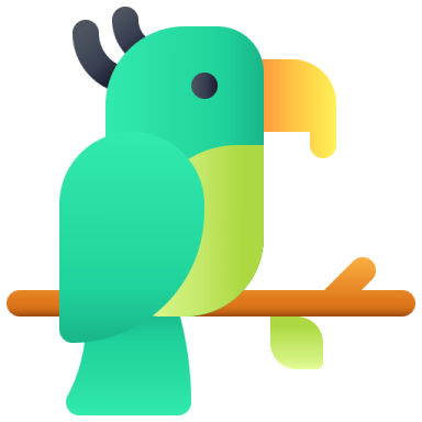 a green parrot sitting on a branch