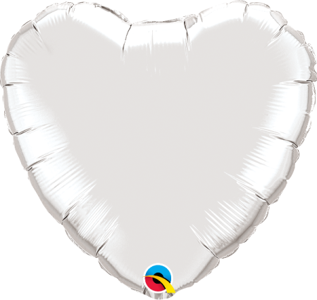 a heart shaped foil balloon