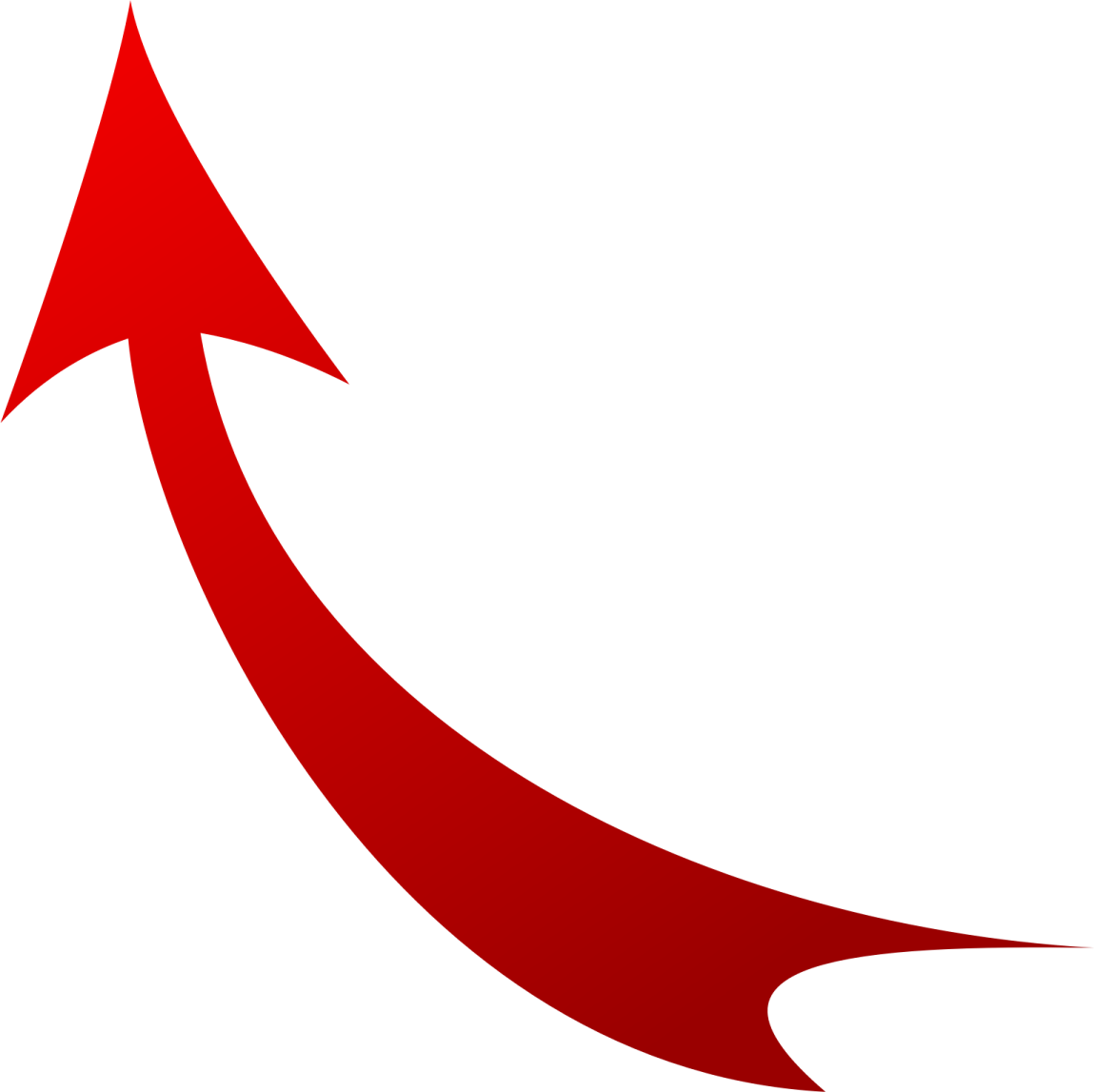 a red arrow pointing upward to the right