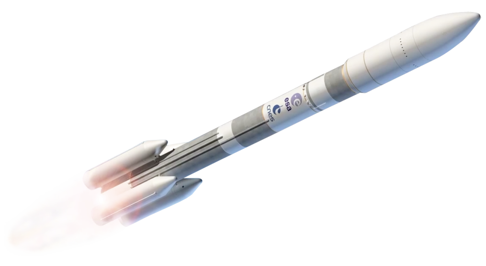 an artist's rendering of a rocket