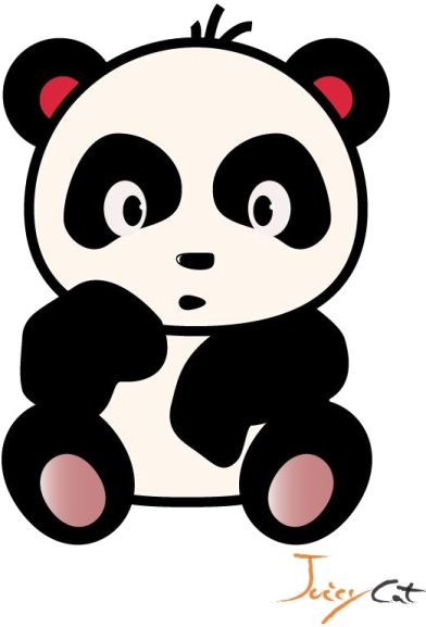 how to draw a panda bear step by step