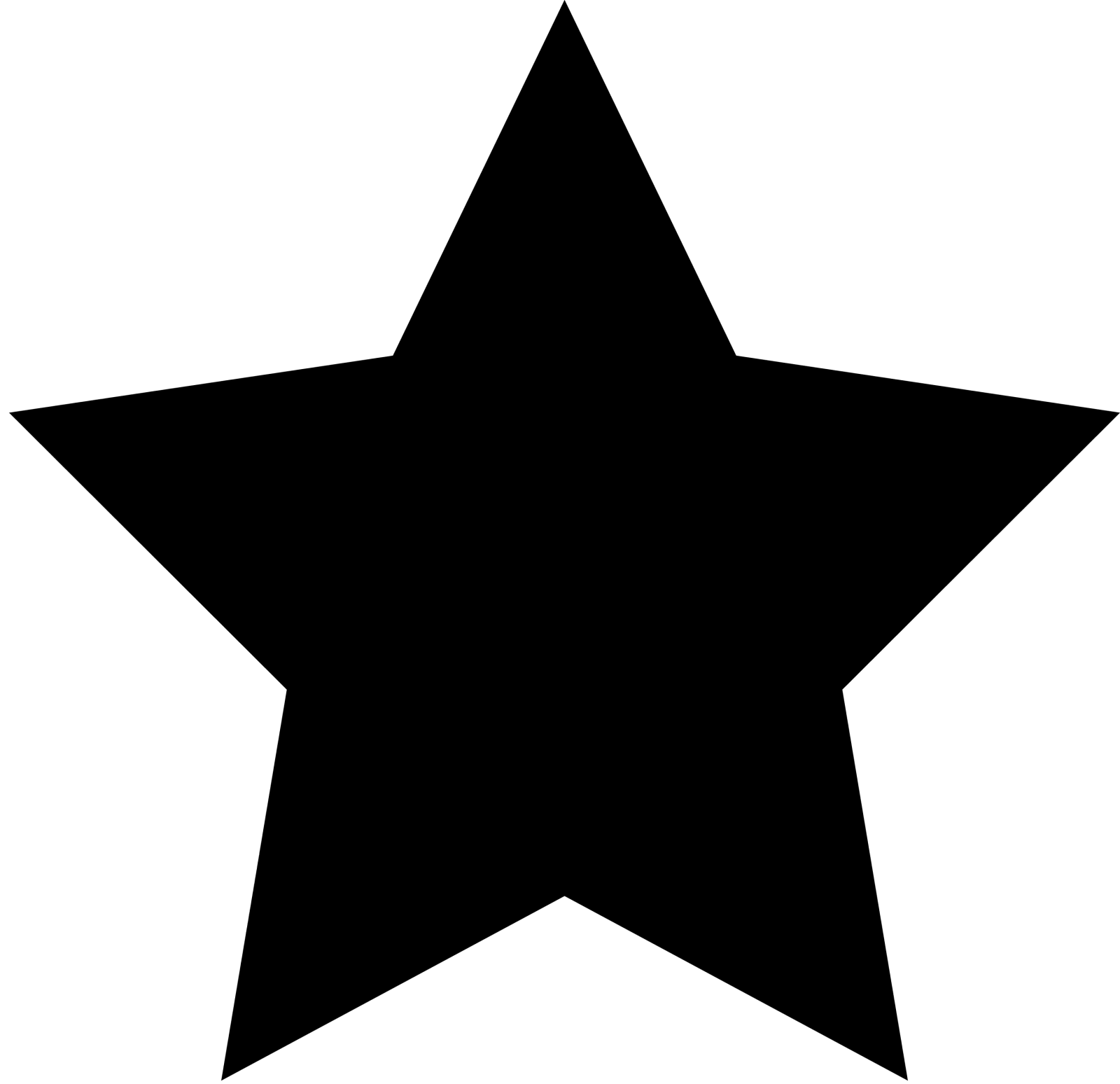 a black star on a white background