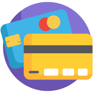 a credit card with an apple on it