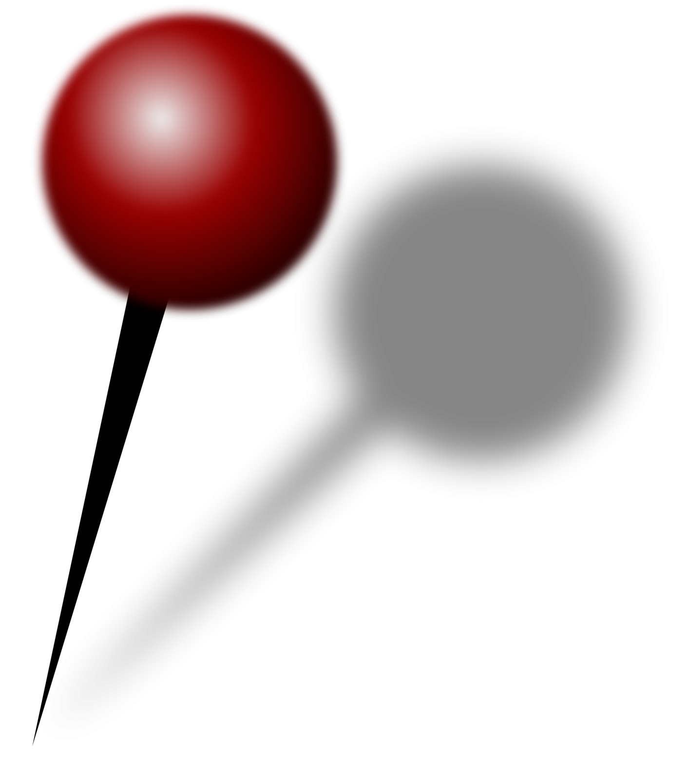 a red ball with a shadow on it