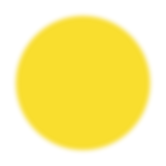 a yellow circle on a white background