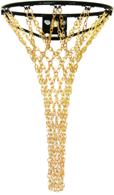 a gold and black choker with chains