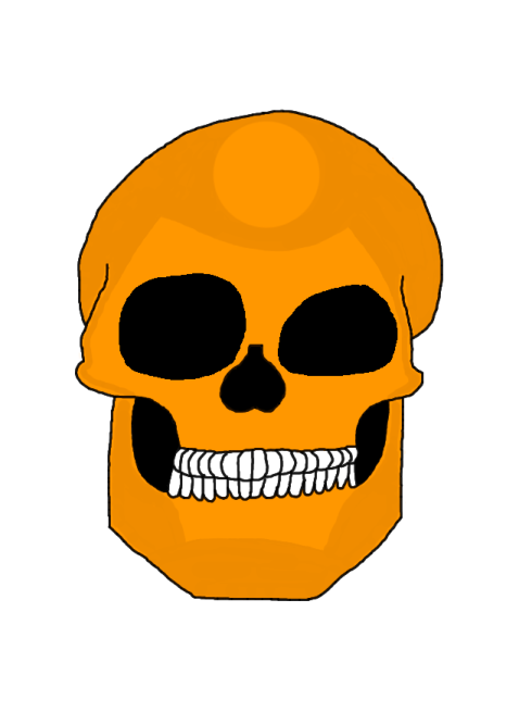 a skull with an open mouth