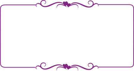 a purple frame on a white background