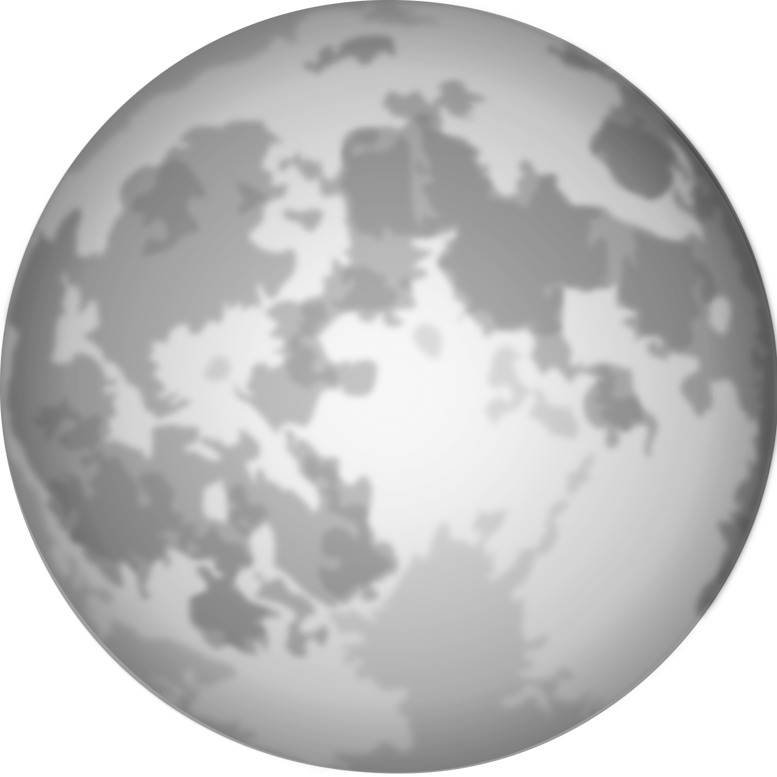 a full moon on a white background