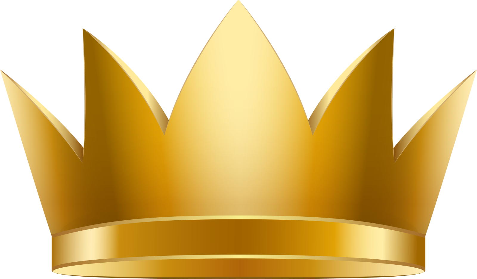 a golden crown on a white background