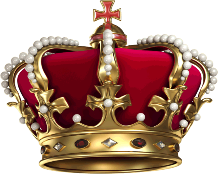 a crown with pearls on it