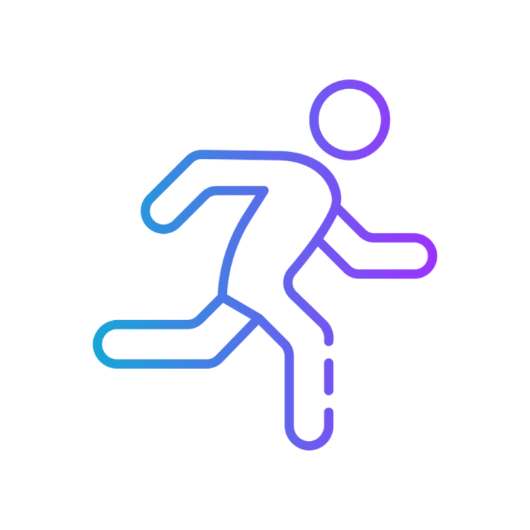 a man running icon