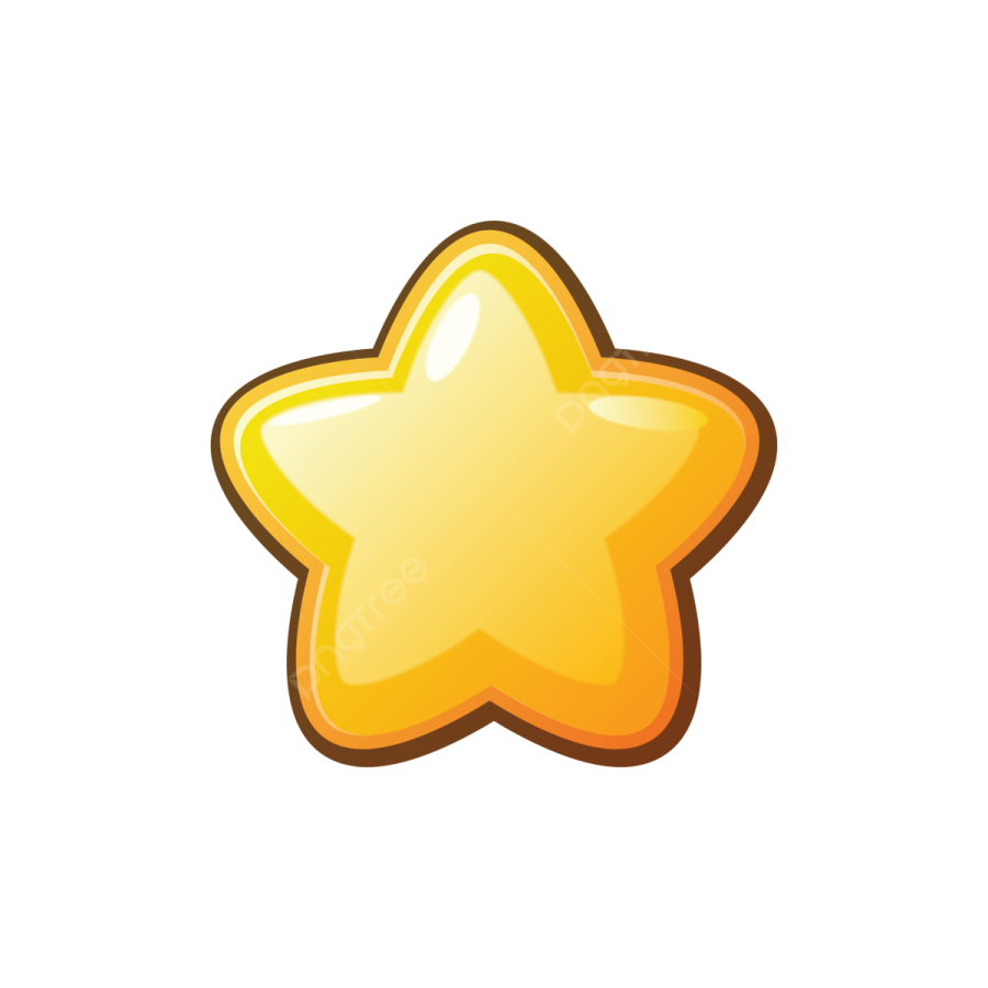 a yellow star on a white background