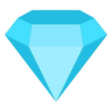 a blue diamond