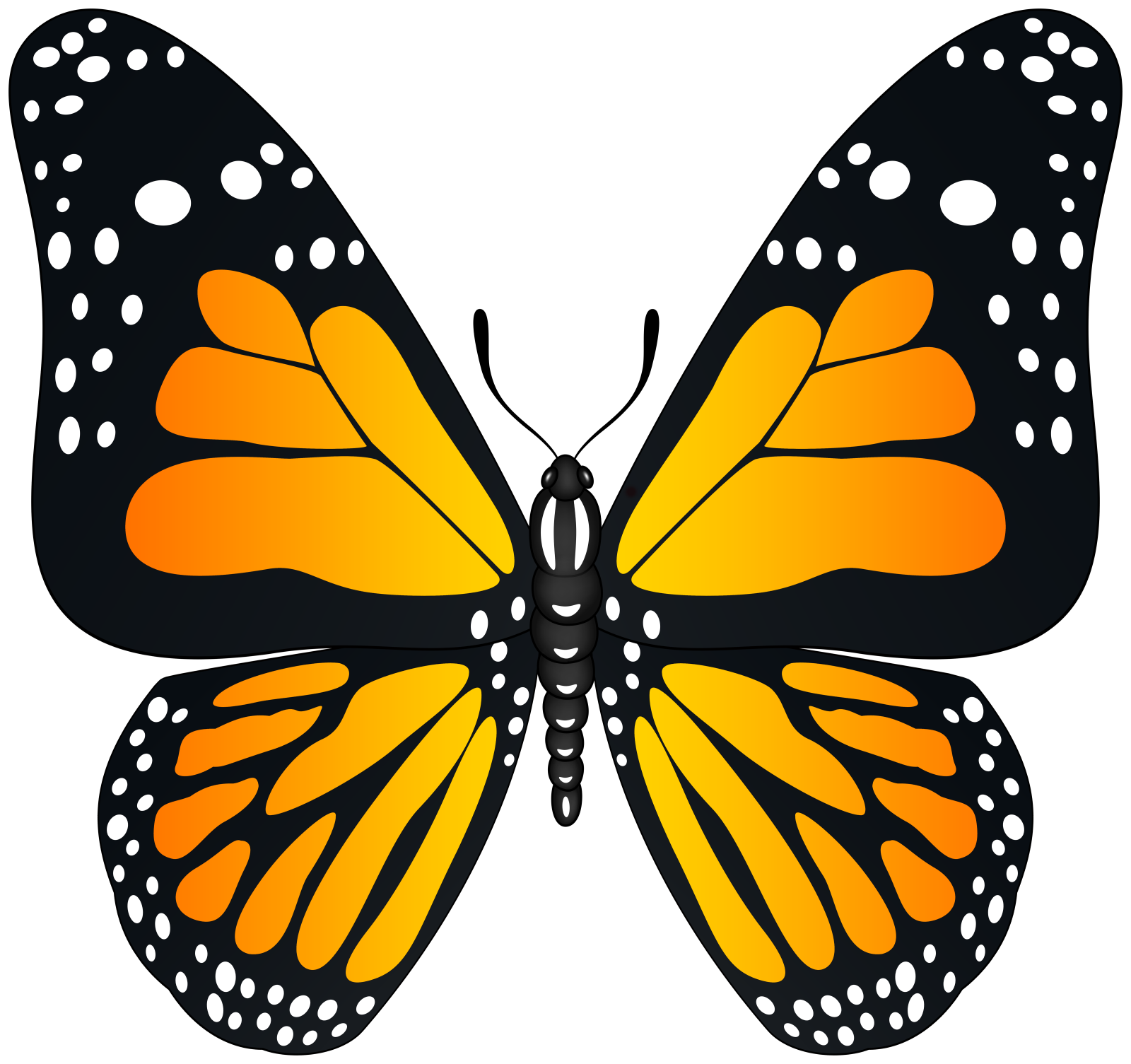 a monarch butterfly clipart